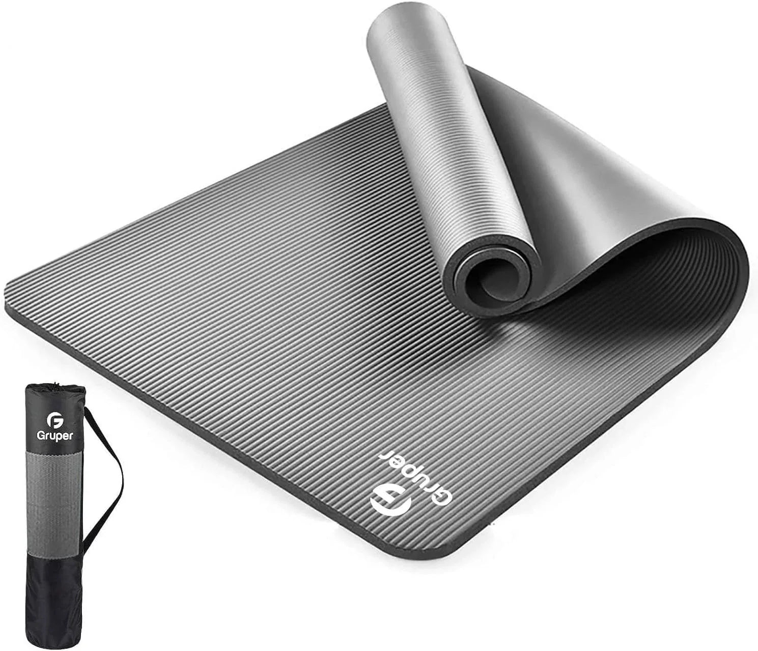 Yoga Mat Non Slip Extra Thick,72"Lx32"W x 0.6"TH,Anti-Tear w/Carrying Strap&Bag